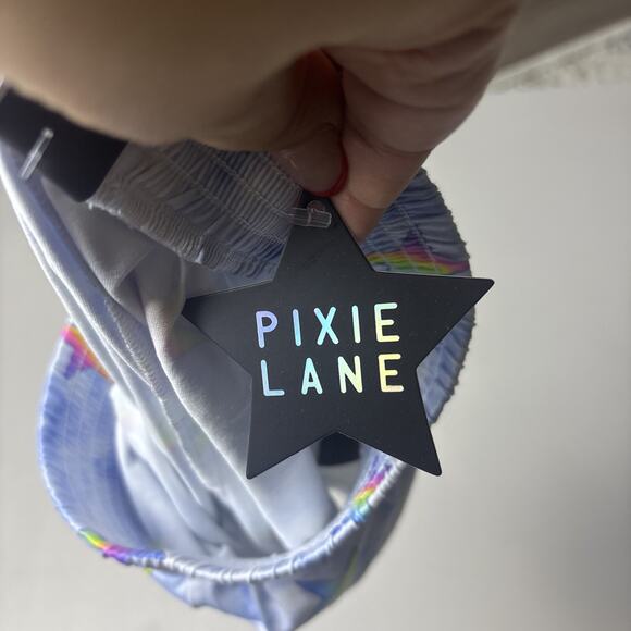 Pixie Lane Stars Summer Short Sleeve Top With Matching Shorts Sz 7 NWT - Picture 4 of 5